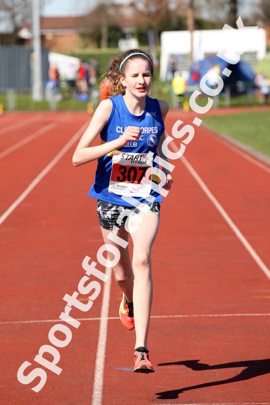 Girls Under-15s 5k Road Race, Stanley Park, Blackpool. Photo: David T. Hewitson/Sports for All Pics